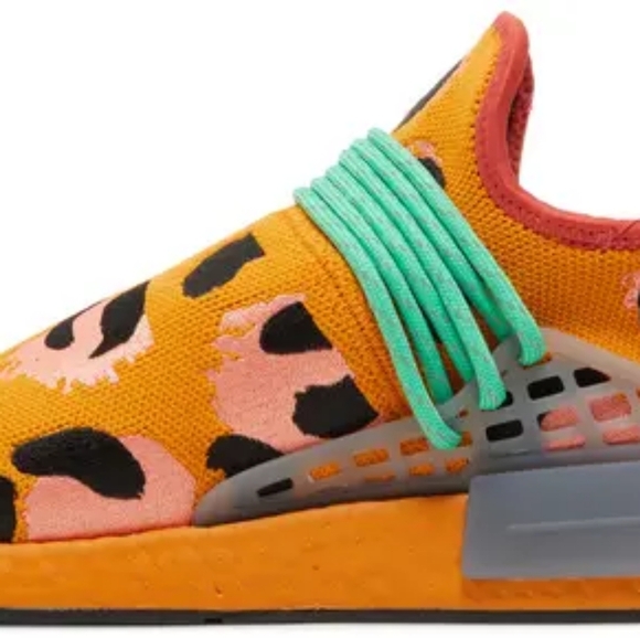 Adidas Pharrell Williams Human Race NMD Animal Print Peach & Orange Sneakers.nwt - Picture 14 of 15